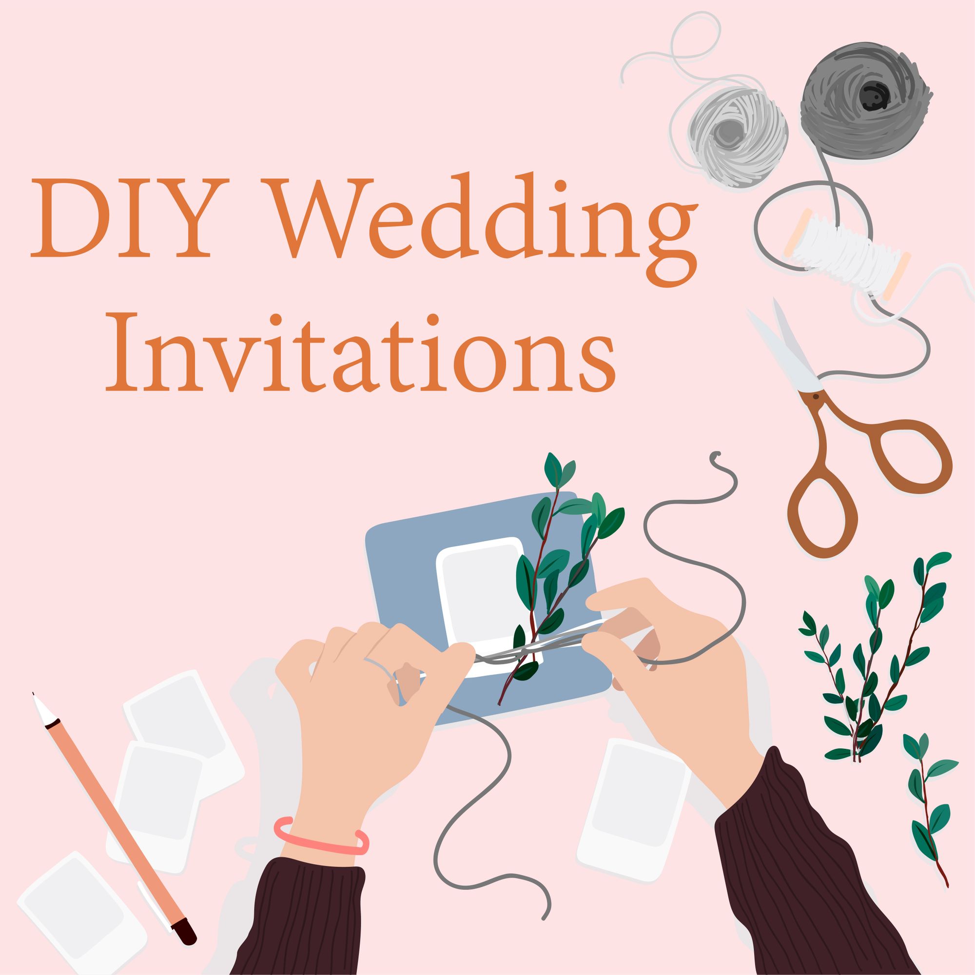 Beautiful DIY Wedding Invitations