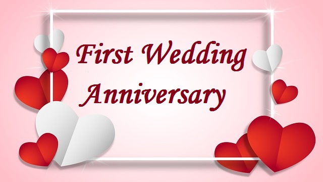 first wedding anniversary