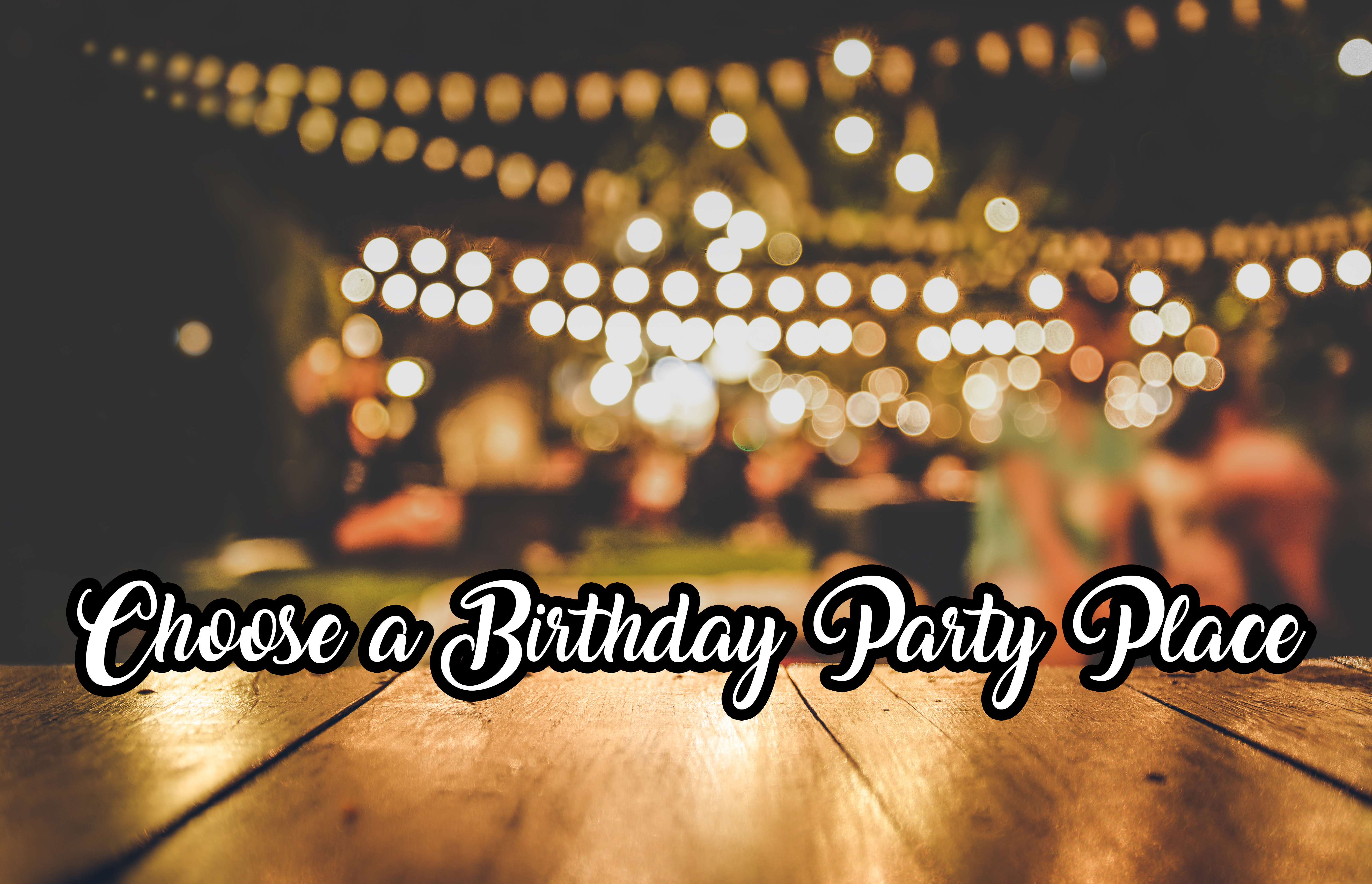 Choose a birthday party place - Inviter video invitation maker 