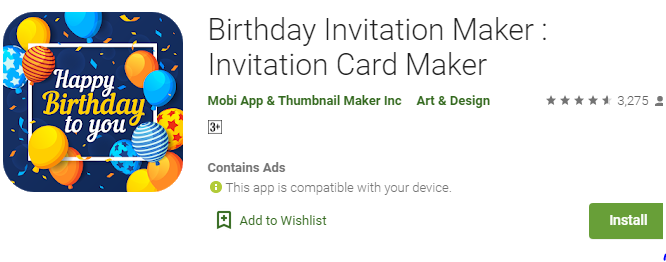 birthday invitation video template